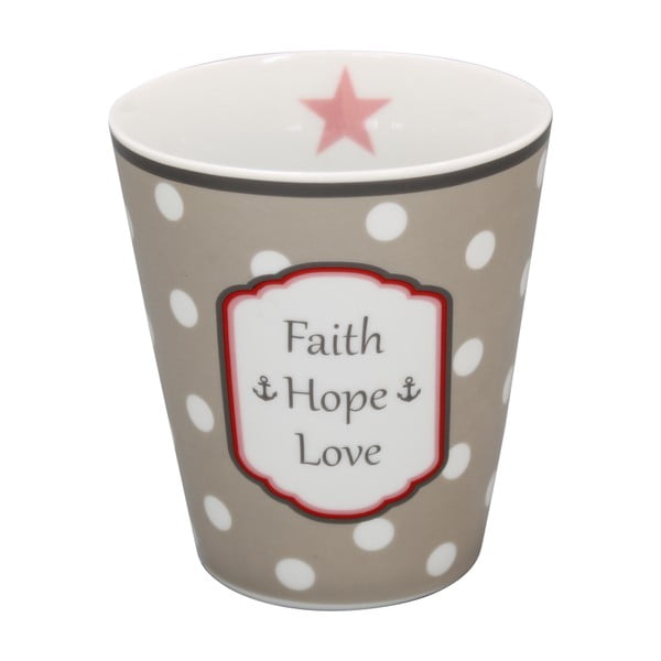 Hrnček Krasilnikoff Faith Hope Love