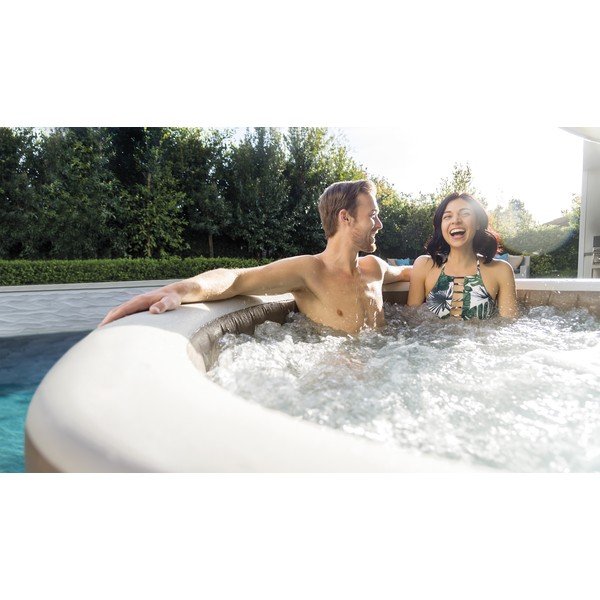 Nafukovacia vírivka pre 4 osoby ø 196 cm hĺbka 71 cm Bubble HWS – Intex-image-4