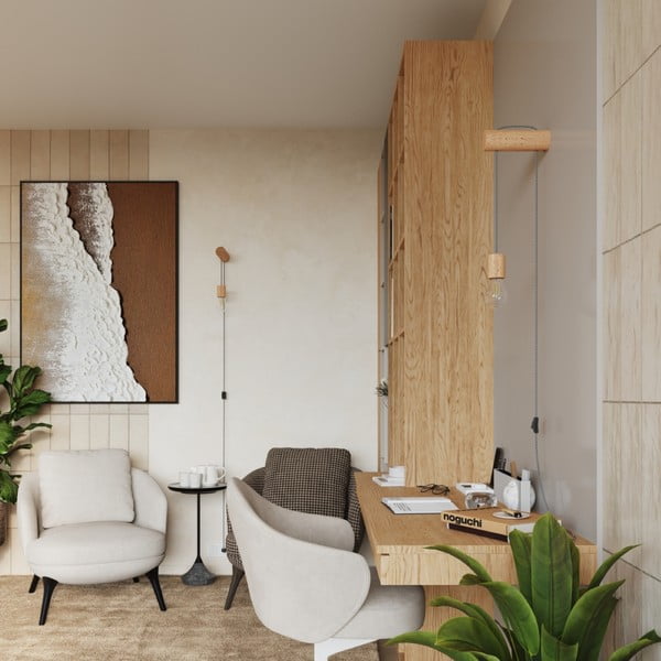 Nástenné svietidlo v prírodnej farbe Arcadia – Sollux-image-2