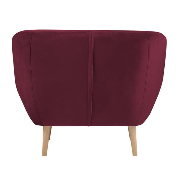 Vínovočervené kreslo Mazzini Sofas Benito-image-3