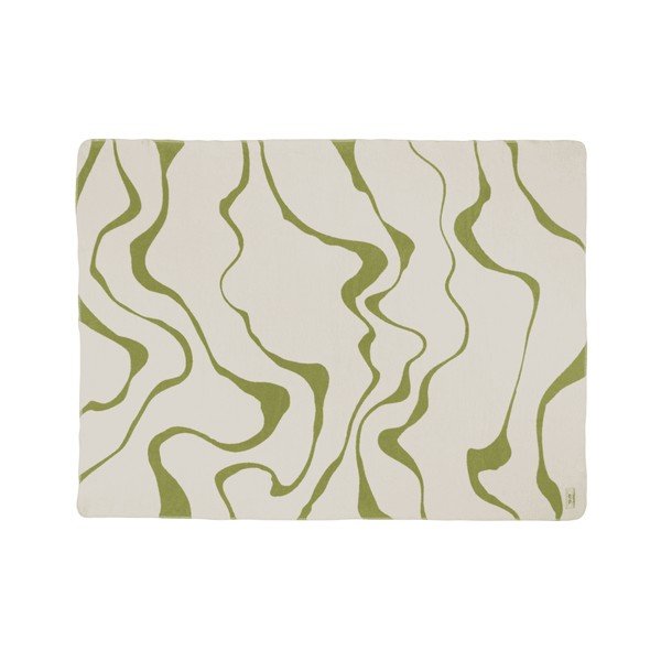 Zelená/krémovobiela deka 150x200 cm Felu – noo.ma-image-3