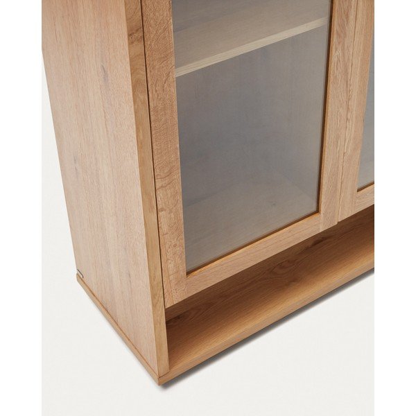 Vitrína v dekore duba v prírodnej farbe 100x185 cm Alguema – Kave Home-image-4