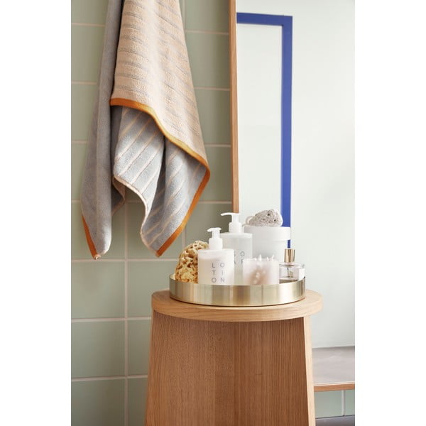 Modro-oranžová bavlnená osuška Hübsch Dora, 70 x 140 cm-image-3