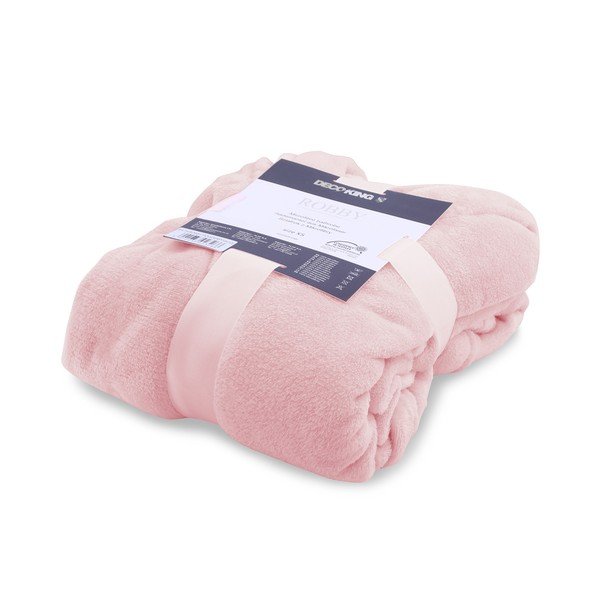Ružový unisex župan z mikrovlákna DecoKing Robby, veľ. L-image-2