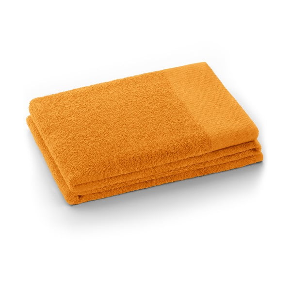 Oranžové froté bavlnené uteráky a osušky v súprave 10 ks Amari – Restilo-image-2