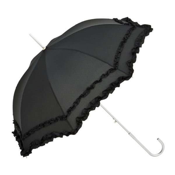 Čierny dáždnik s rúčkou Von Lilienfeld Plain Mary