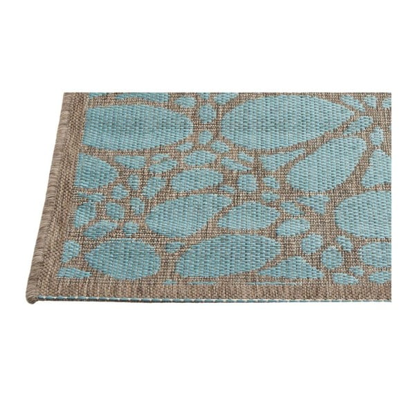 Modrý vonkajší koberec Floorita Fiore, 160 x 230 cm-image-1