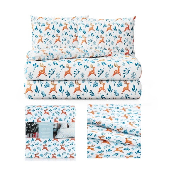 Flanelové obliečky na dvojlôžko AmeliaHome Snuggy Northpole, 200 x 200 cm-image-2