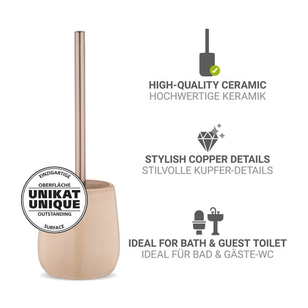 Béžová keramická WC kefa Sirmione – Wenko-image-2