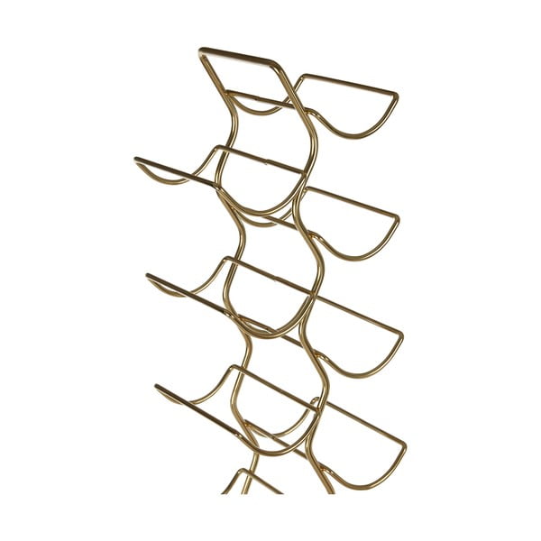 Kovový regál na víno v zlatej farbe počet fliaš 12 Wren – Premier Housewares-image-2