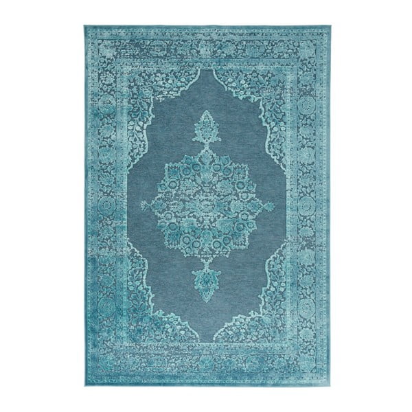 Modrý koberec z viskózy Mint Rugs Willow, 200 × 300 cm