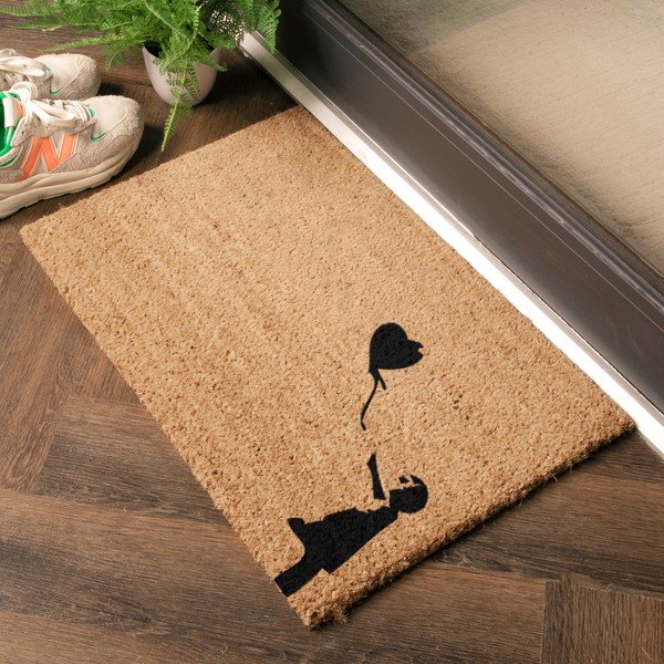 Rohožka z kokosového vlákna 40x60 cm Girl With a Ballon – Artsy Doormats-image-1