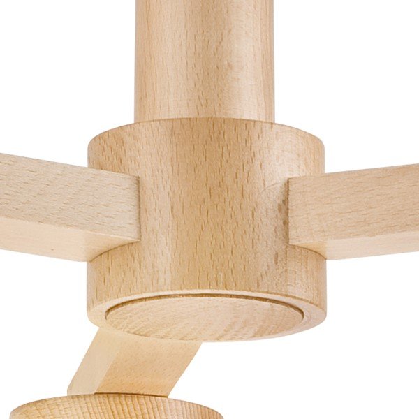 Biele stropné svietidlo s textilným tienidlom ø 15 cm Ellie – LAMKUR-image-4