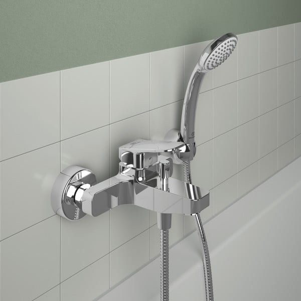 Vaňová nástenná batéria v lesklo striebornej farbe Ceraplan – Ideal Standard-image-2