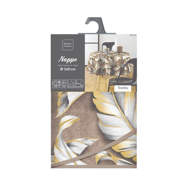 Umývateľný obrus ø 160 cm Ebany – douceur d'intérieur-image-4