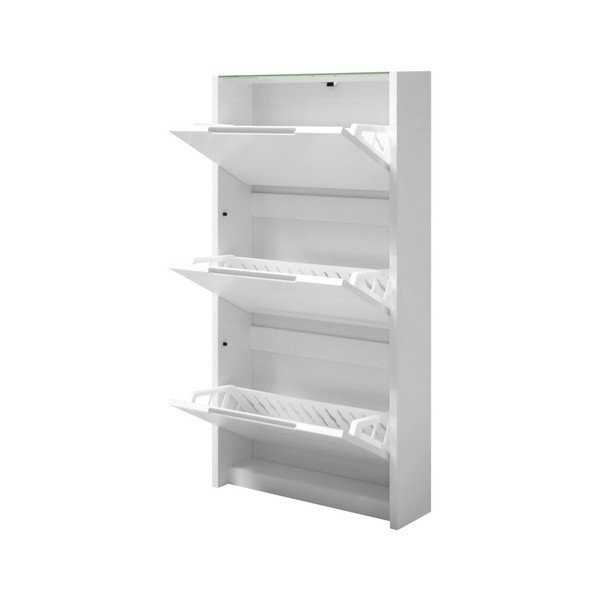 Biela skrinka na topánky Actona Berlin, 65,5 × 121,6 cm-image-3