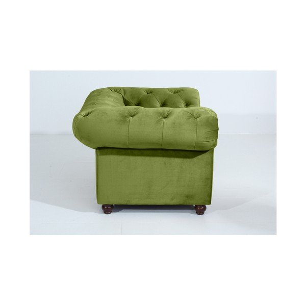 Zelené kreslo Max Winzer Orleans Velvet-image-3