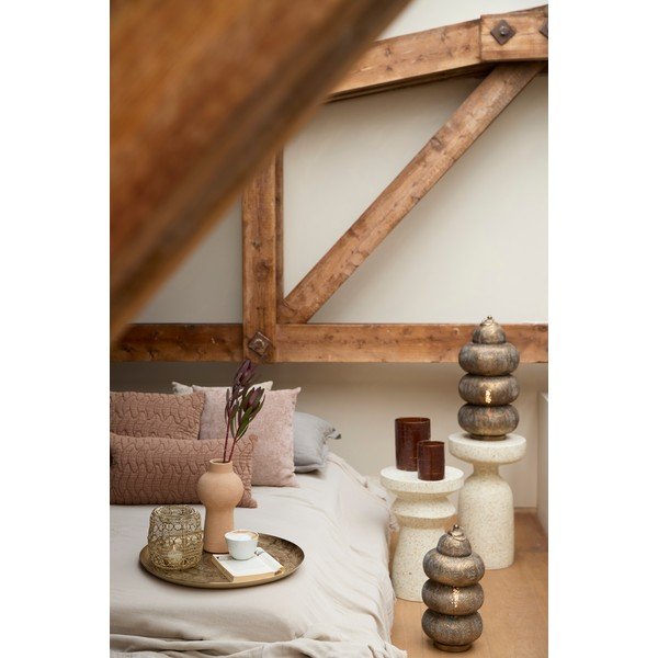 Terrazzo okrúhly odkladací stolík ø 32 cm Sella – Light & Living-image-3