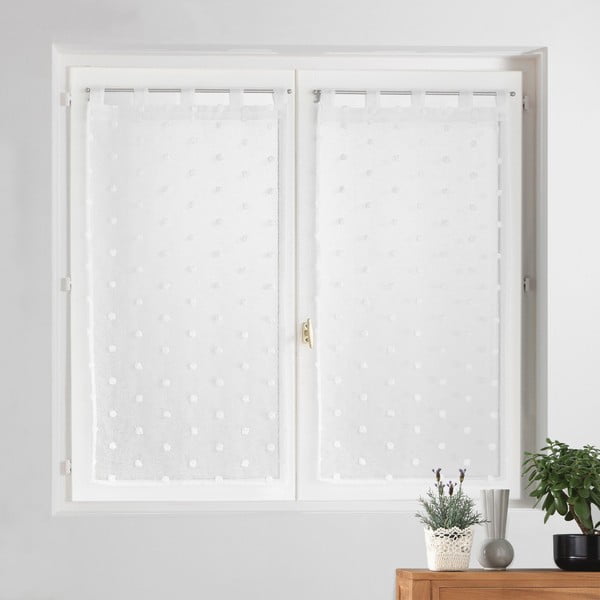 Biela záclona 60x160 cm Pompinou – douceur d'intérieur-image-1
