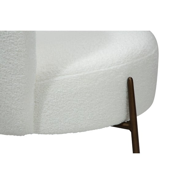 Biele kreslo z textílie buklé Orbit – DAN-FORM Denmark-image-1