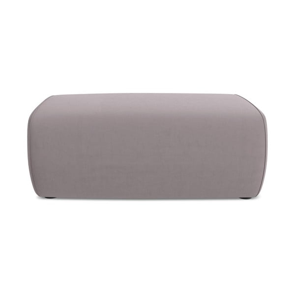 Zamatová podnožka v levanduľovej farbe Kapua – Makamii