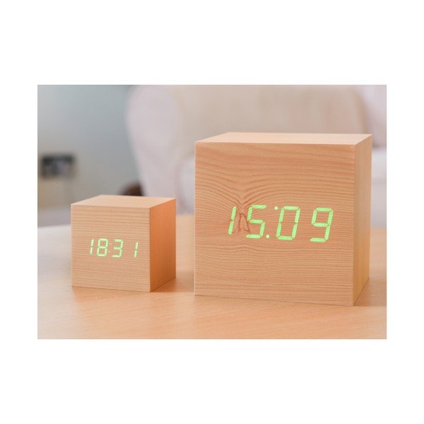 LED budík Click Clock Maxi Green-image-2