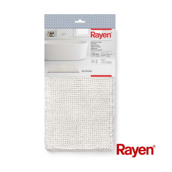 Biela kúpeľňová predložka 50x80 cm – Rayen-image-4