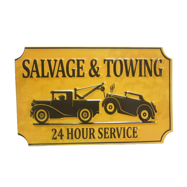 Ceduľa na stenu Salvage&Towing