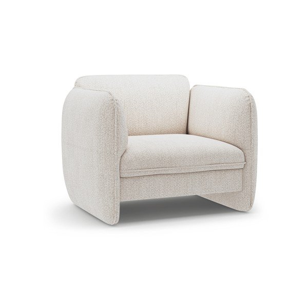 Krémovobiele ženilkové kreslo Georgia – Micadoni 