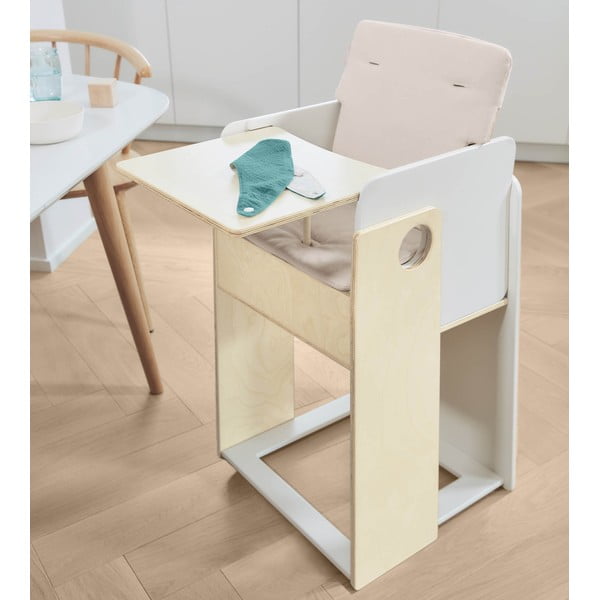 Biela/v prírodnej farbe jedálenská stolička Nuun – Kave Home-image-1