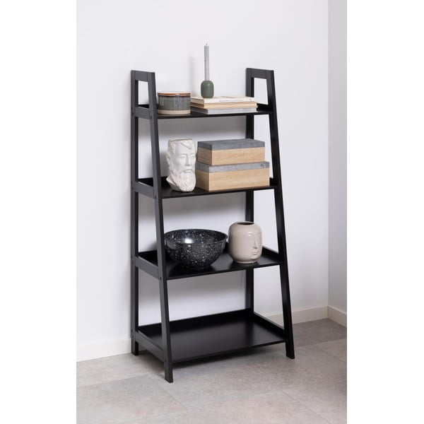 Čierny regál Actona Wally, výška 130 cm-image-1