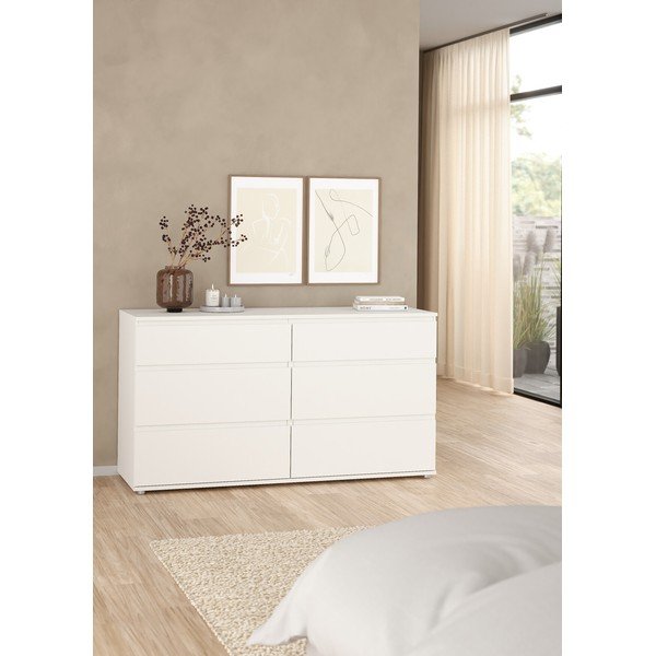 Biela nízka komoda 153x84 cm Nova – Tvilum-image-1