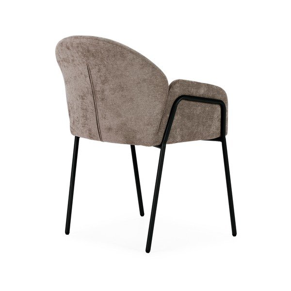 Broskyňové čalúnené jedálenské kreslá v súprave 2 ks Aslin – MOME-image-3