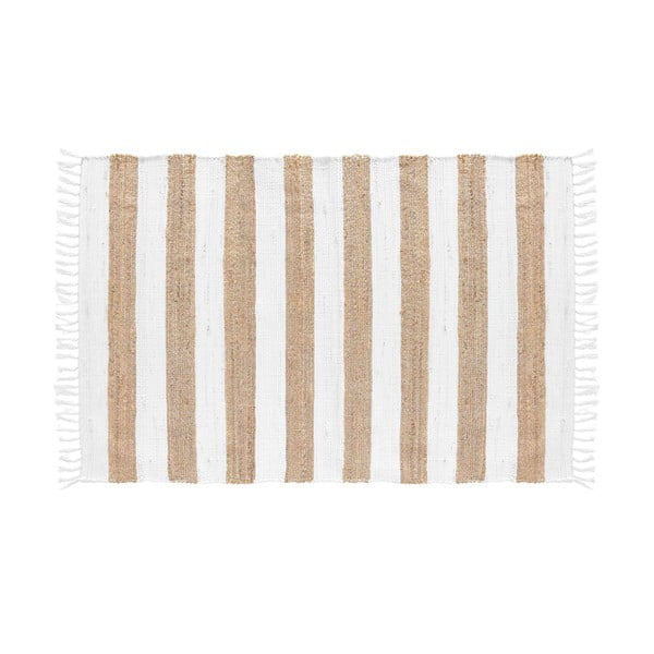 Koberec v bielo-prírodnej farbe 50x80 cm Sagane – douceur d'intérieur-image-3