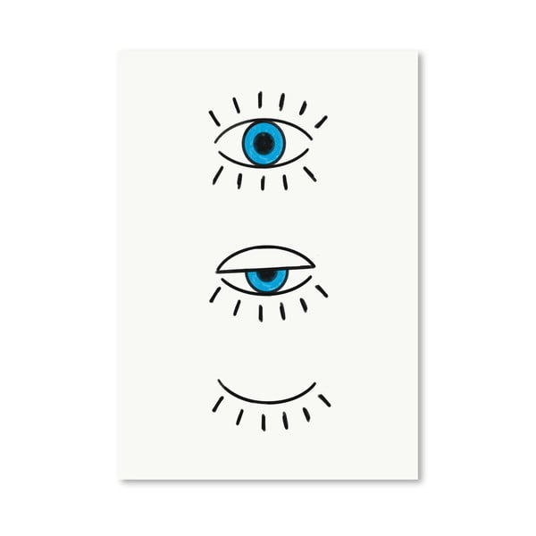 Plagát Americanflat Evil Eye, 30 × 42 cm