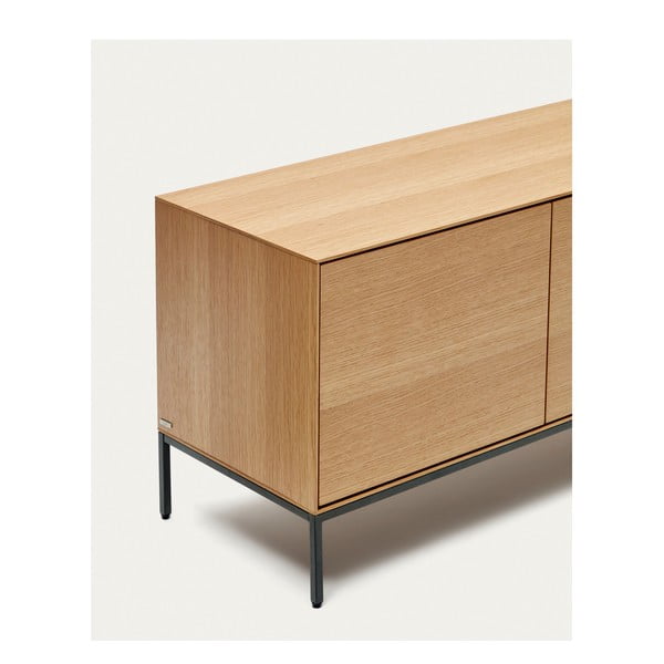 TV stolík v dekore duba v prírodnej farbe 195x55 cm Vedrana – Kave Home-image-3