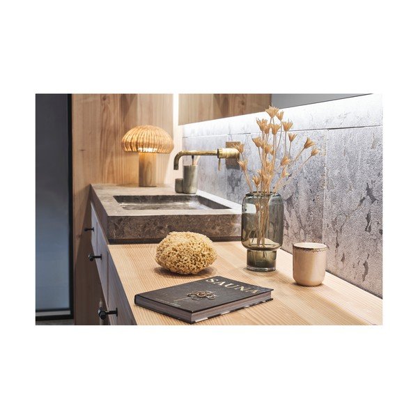 LED stolová lampa v prírodnej farbe s ratanovým tienidlom (výška  32 cm) – Villa Collection-image-3