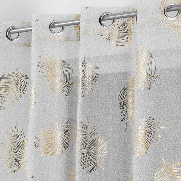 Záclona v béžovej a zlatej farbe 140x280 cm Sunny – douceur d'intérieur-image-1