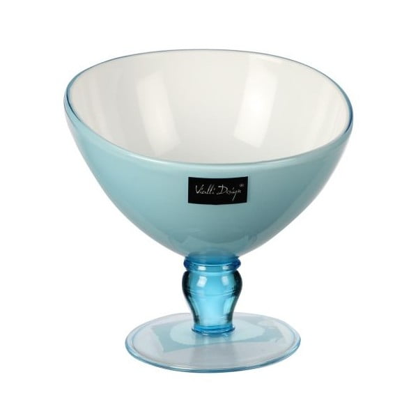 Svetlomodrý pohár na dezert Vialli Design Livio, 180 ml