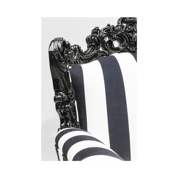 Čierno-biele kreslo Kare Design Mink-image-4