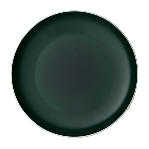 Bielo-zelený porcelánový tanier Villeroy & Boch Uni, ⌀ 24 cm