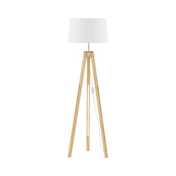 Biela/v prírodnej farbe stojacia lampa (výška  145 cm) Leroy – Nova Luce