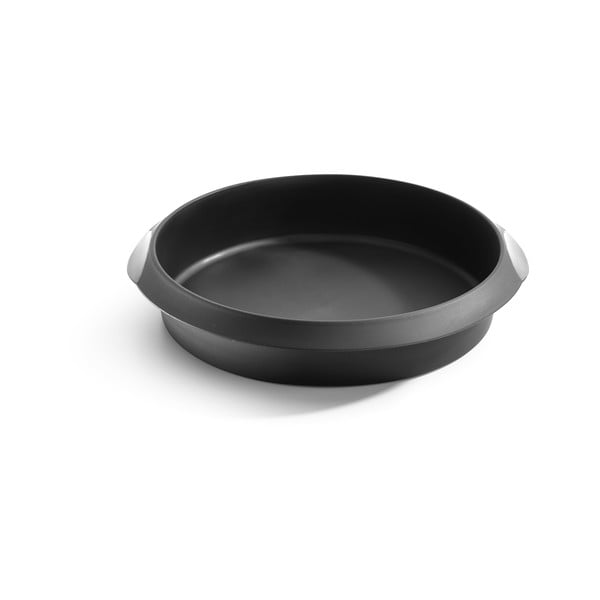 Čierna silikónová forma na pečenie Lékué, ⌀ 24 cm