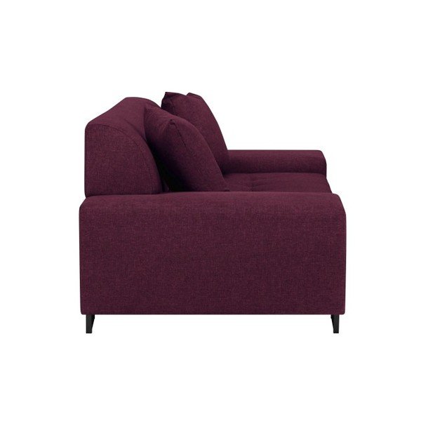 Fialová pohovka s nohami v čiernej farbe Cosmopolitan Design Orlando, 220 cm-image-3