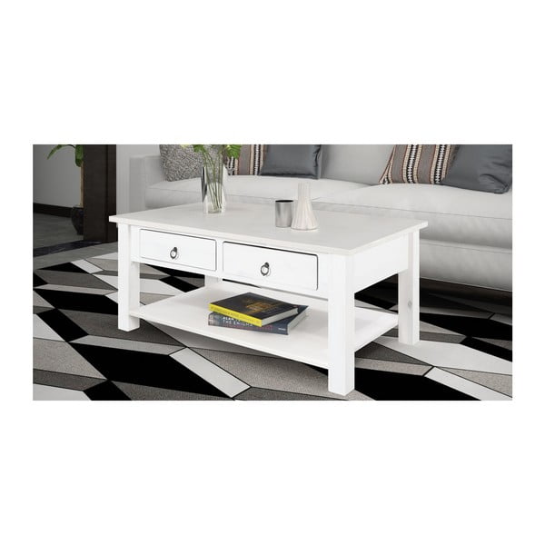 Biely konferenčný stolík z borovicového dreva Støraa Inda-image-2