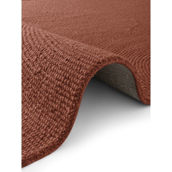 Ručne tkaný vlnený behúň v tehlovej farbe 80x300 cm Calmio – Hanse Home-image-3