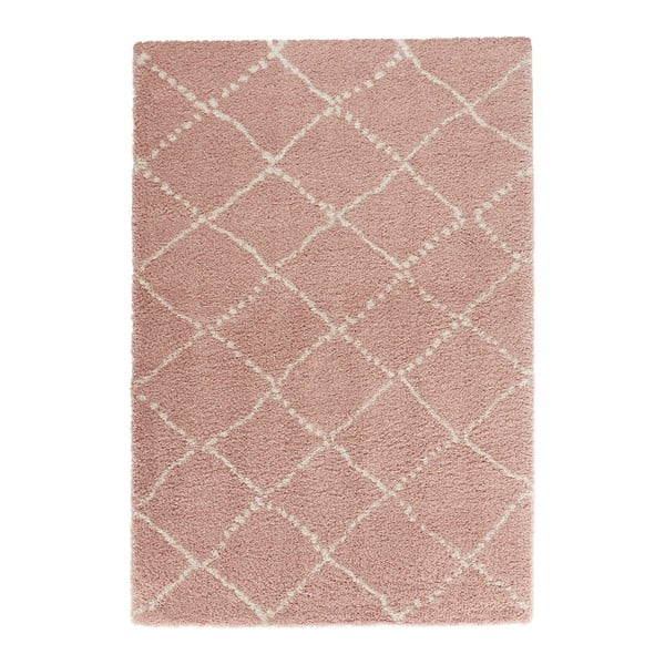 Ružový koberec Mint Rugs Allure Ronno Rose Creme, 80 x 150 cm