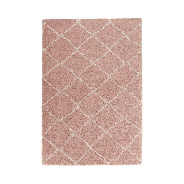 Ružový koberec Mint Rugs Allure Ronno Rose Creme, 120 x 170 cm
