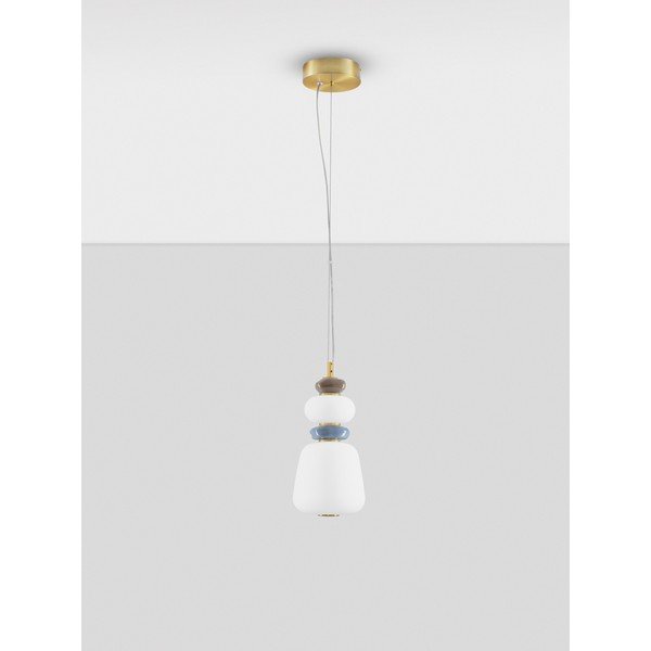 Biele/v zlatej farbe kovové LED závesné svietidlo so stmievačom s porcelánovým tienidlom/so skleneným tienidlom ø 17 cm Palo – Nova Luce-image-3