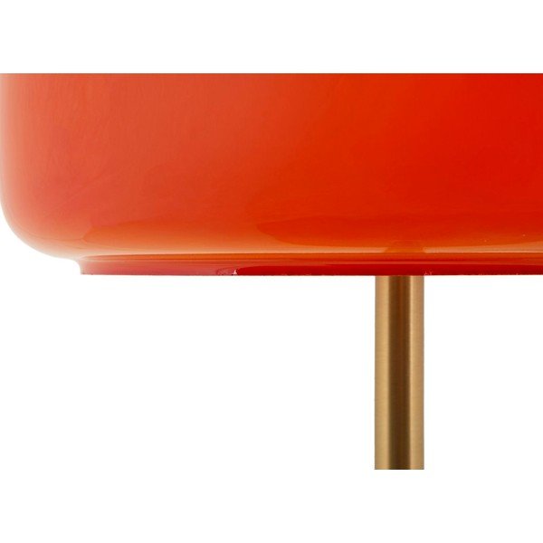 Oranžová/v zlatej farbe kovová stolová lampa so skleneným tienidlom (výška  53 cm) Oldy – Mauro Ferretti-image-3